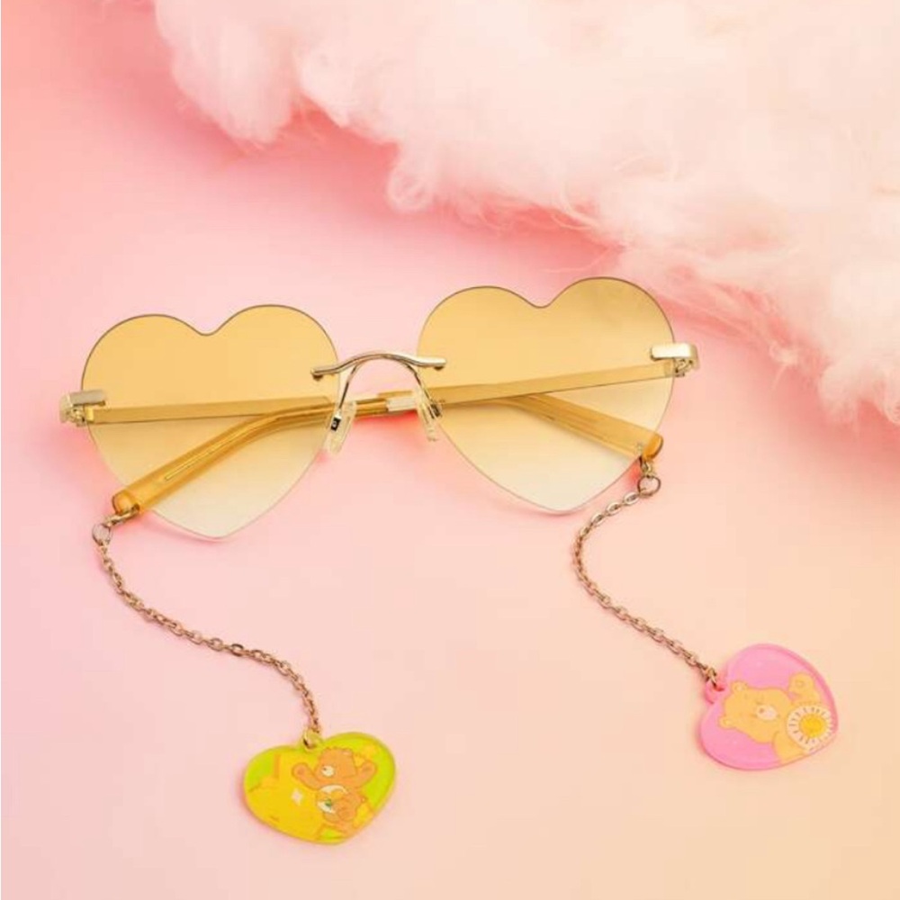 Care Bears Heart-Shaped Sunglasses with Chain